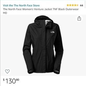 North Face Rain Jacket, Women’s - Small, Black